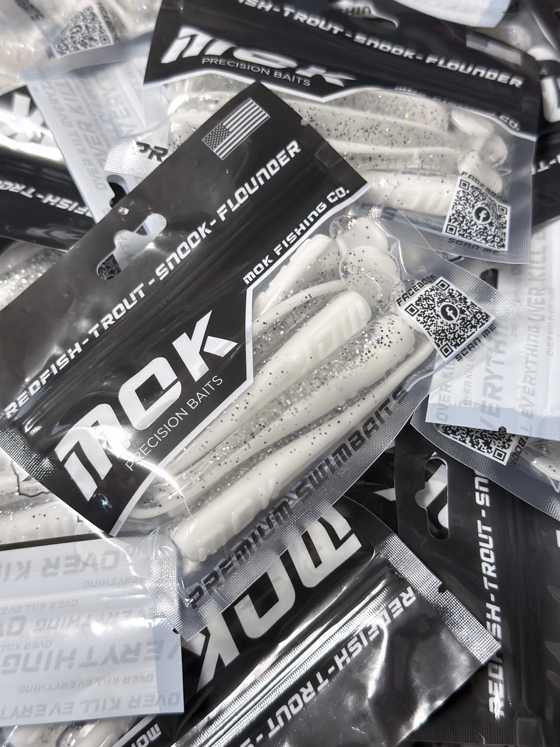 Retail-ready Ghost Shad MOK swimbait packaging